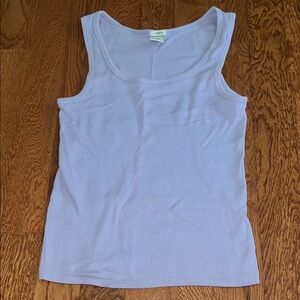 Old Navy Perfect Fit cotton lavender scoop neck ribbed tank size large